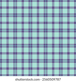 Amazing check tartan seamless, strip pattern textile background. Dye plaid texture vector fabric in violet and light colors palette.