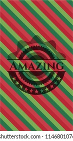 Amazing christmas badge background.