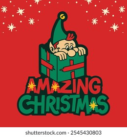 Amazing Christmas and Happy New Year Illustration Stocks