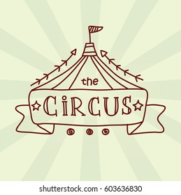 Amazing Circus Poster Circus Lettering Vintage Stock Vector (Royalty ...