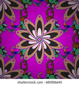Amazing collage paradise style for floral design. Bright floral collage blossom flowers. Blossom lilies seamless background.