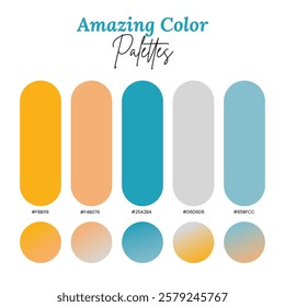 Amazing Color Palettes Vector set