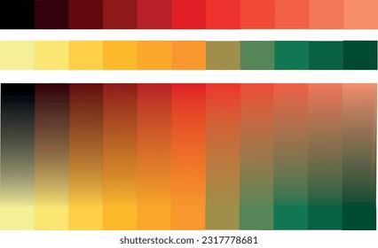 amazing colorful gradient color palate  