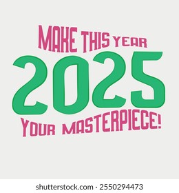 Increíble colorido 2025 Año Nuevo Conceptos