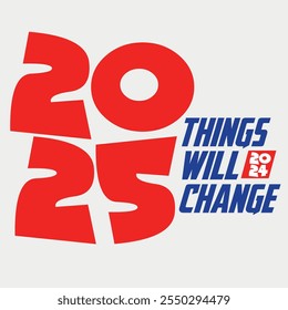 Incrível colorido 2025 Conceitos de Ano Novo