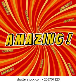 Amazing! - Comic Speech Bubbles vector