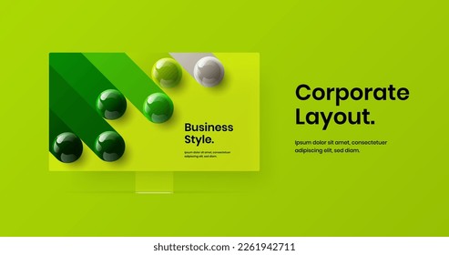 Increíble concepto de sitio web de simulación de pantalla de computadora. Diseño gráfico de presentación de diseño vectorial.