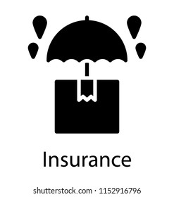 
An amazing concept of keep dry is pictured by using umbrella shading a delivery package from raindrops 
