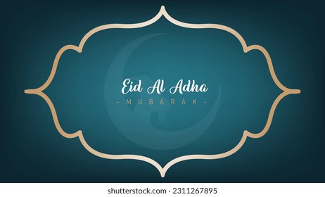 Amazing cool minimalist poster and banner design for Eid al-Adha celebrations for Muslims