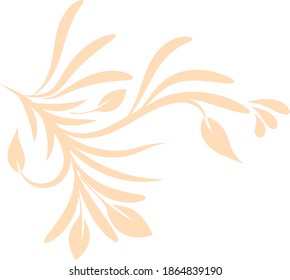 Amazing Corner Floral Illustration Concept