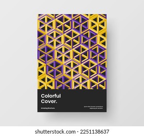 Increíble concepto de vector de diseño A4 de cubierta. Diseño de identidad de empresa de patrones geométricos frescos.