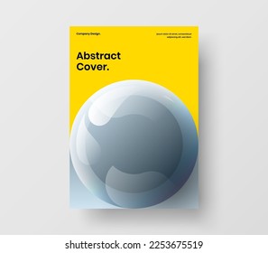 Amazing cover design vector illustration. Colorful realistic balls poster concept.