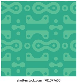 Amazing curvy rounded shapes seamless pattern. Design for print, fabric, textile. Seamless wallpaper.