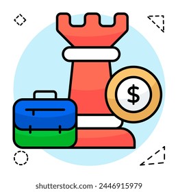 An amazing design icon of business strategy
