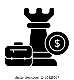 An amazing design icon of business strategy