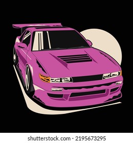 Amazing design and illustration racing car, vector concept car, design for t-shirt and merchandise