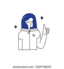 Amazing Designs About Astronaut Gives Thumbs Up