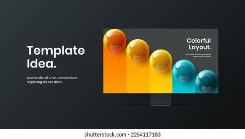 Sorprendente diseño de sitio de simulación de pantalla. Concepto vectorial de diseño de banner web premium.