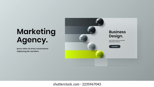 Amazing display mockup site screen layout. Modern website vector design concept.