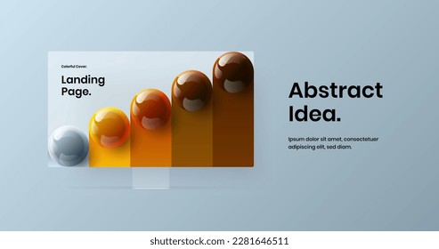 Amazing display mockup website screen layout. Minimalistic presentation vector design illustration.