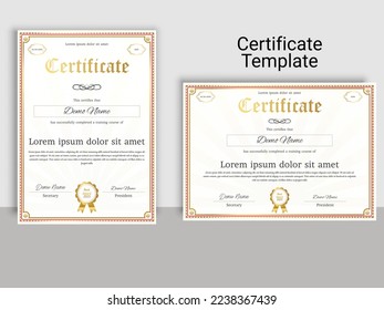 Amazing editable certificate template design