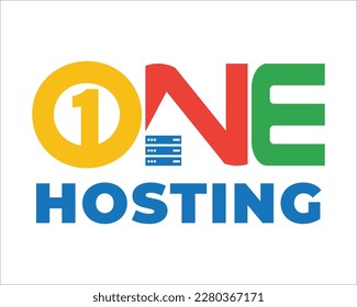 Amazing editable hosting logo design