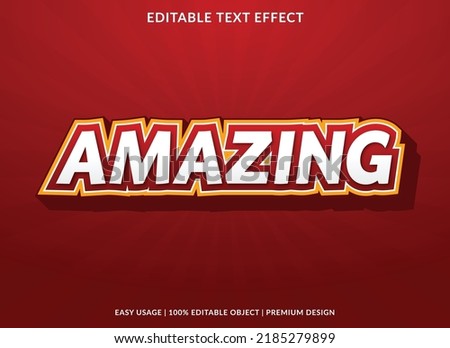 amazing editable text effect font template with abstract background style use for business logo