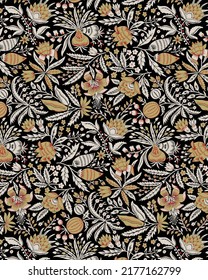 The Amazing fabric Abstract Background, Halftone flowers bouquet, Floral illustration, Leaf and buds, Botanic composition abstract background for greeting card and textile print - Illustration
