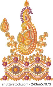 The Amazing Fabric Abstract-digital-textile-design-flowers-leaves-Exquisite border design, border pattern, Motif, Graph
Digital Textile All-Over Pattern Design for Pakistani-Indian-Turki-Kurti Design
