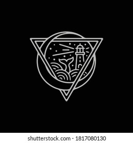 amazing of fine line art, a combination of a simple and a clean, is a cool logo, tattoo art, or design for anything.
