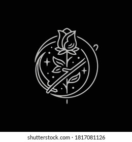 amazing of fine line art, a combination of a simple and a clean, is a cool logo, tattoo art, or design for anything.