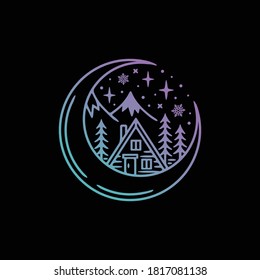 amazing of fine line art, a combination of a simple and a clean, is a cool logo, tattoo art, or design for anything.