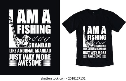 Amazing fishing t-shirt design template