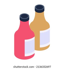 Amazing flat icon of alcohol is up for premium use 


