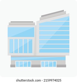 Amazing Flat Styled Buildings Skyscraper Illustration 