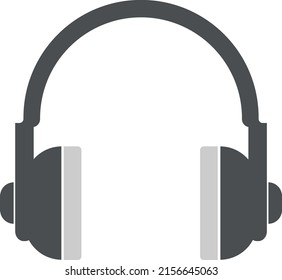 Icono ilustrado de auriculares de estilo plano asombroso para escuchar