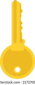 amazing flat styled key lock illustration privacy 
