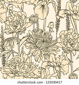 Amazing floral seamless pattern