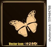 Amazing fly butterfly. Vector. Creative bohemia concept for wedding invitations, cards, tickets, congratulations, branding, logo, label. 