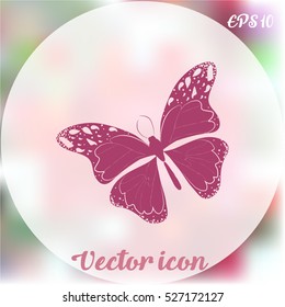 Amazing fly butterfly. Vector. Creative bohemia concept for wedding invitations, cards, tickets, congratulations, branding, logo, label. 