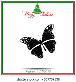 Amazing fly butterfly. Vector. Creative bohemia concept for wedding invitations, cards, tickets, congratulations, branding, logo, label. 