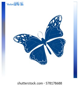 Amazing fly butterfly. Vector. Creative bohemia concept for wedding invitations, cards, tickets, congratulations, branding, logo, label. 