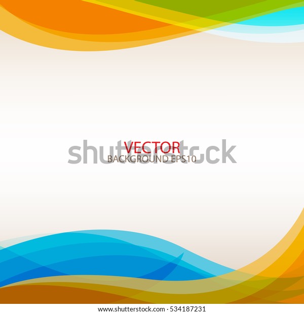 Amazing Full Color Background Wavy Shapes Stock Vector (Royalty Free ...