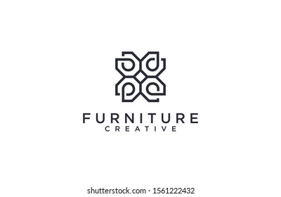 Amazing  Furniture Logo Design Vector