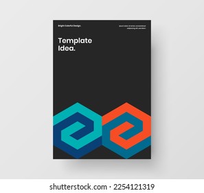 Impresionante plantilla de afiche de patrones geométricos. Ilustración de diseño vectorial de portada de libros abstractos.