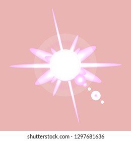 Amazing glamorous magic abstract object glow splash motion.