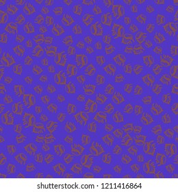 Amazing glamorous magical animal background nature shell multicolor seamless summer sea.