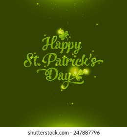 Amazing glossy and shiny Saint Patrick's Day greeting card
