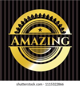 Amazing golden badge