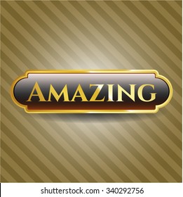 Amazing golden emblem